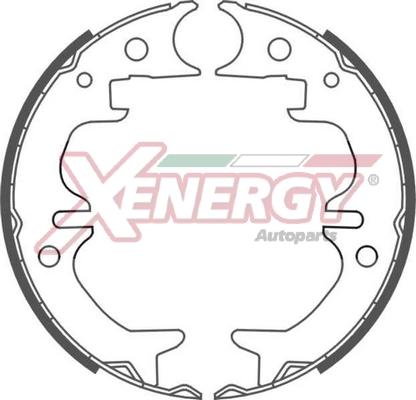 AP XENERGY X50488 - Комплект тормозных колодок, барабанные autospares.lv