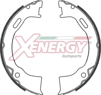 AP XENERGY X50420 - Комплект тормозных колодок, барабанные autospares.lv