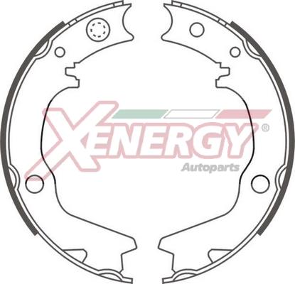 AP XENERGY X50478 - Комплект тормозных колодок, барабанные autospares.lv