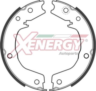 AP XENERGY X50552 - Комплект тормозных колодок, барабанные autospares.lv