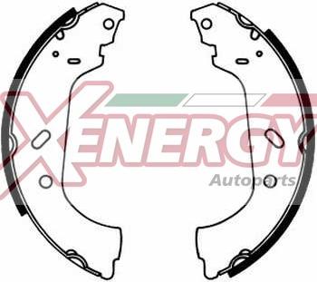 AP XENERGY X50642 - Комплект тормозных колодок, барабанные autospares.lv