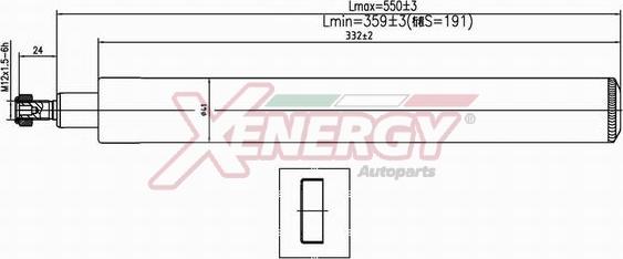 AP XENERGY X506365 - Амортизатор autospares.lv