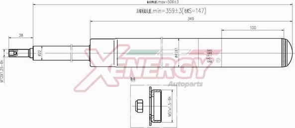 AP XENERGY X501665 - Амортизатор autospares.lv