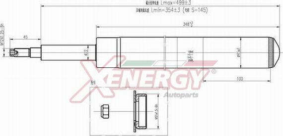 AP XENERGY X501365 - Амортизатор autospares.lv