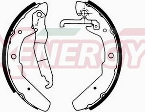 AP XENERGY X50127 - Комплект тормозных колодок, барабанные autospares.lv