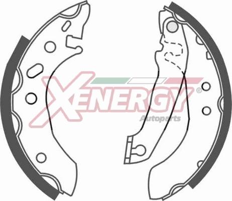 AP XENERGY X50174 - Комплект тормозных колодок, барабанные autospares.lv