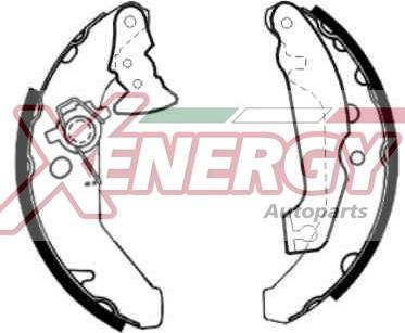 AP XENERGY X50177 - Комплект тормозных колодок, барабанные autospares.lv