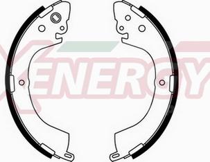 AP XENERGY X50343 - Комплект тормозных колодок, барабанные autospares.lv