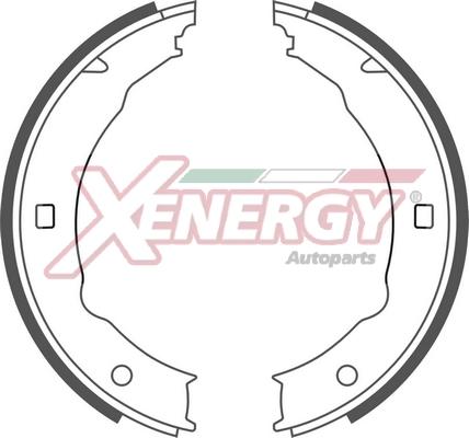 AP XENERGY X50352 - Комплект тормозных колодок, барабанные autospares.lv