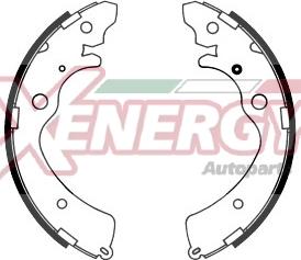 AP XENERGY X50211 - Комплект тормозных колодок, барабанные autospares.lv