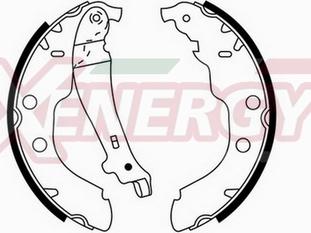 AP XENERGY X50274 - Комплект тормозных колодок, барабанные autospares.lv