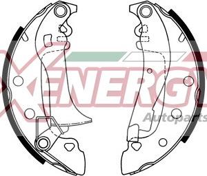 AP XENERGY X50718 - Комплект тормозных колодок, барабанные autospares.lv