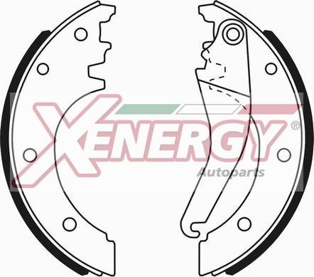 AP XENERGY X50721 - Комплект тормозных колодок, барабанные autospares.lv