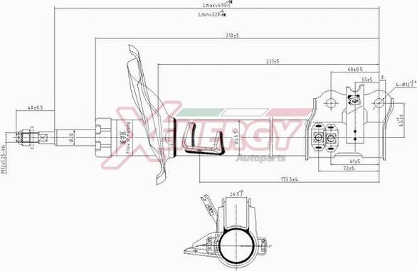 AP XENERGY X516333 - Амортизатор autospares.lv