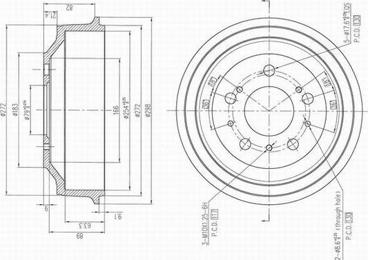 AP XENERGY X654162 - Тормозной барабан autospares.lv