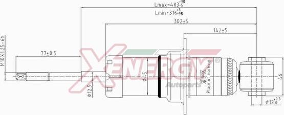 AP XENERGY X654341 - Амортизатор autospares.lv