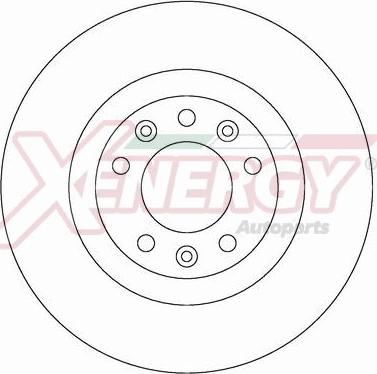 AP XENERGY X601481 - Тормозной диск autospares.lv