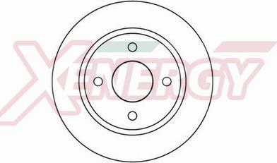 AP XENERGY X601069 - Тормозной диск autospares.lv