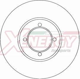 AP XENERGY X601191 - Тормозной диск autospares.lv