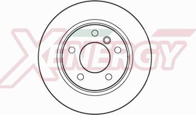 AP XENERGY X601160 - Тормозной диск autospares.lv