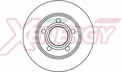 AP XENERGY X601119 - Тормозной диск autospares.lv