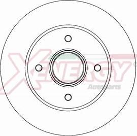 AP XENERGY X601354 - Тормозной диск autospares.lv