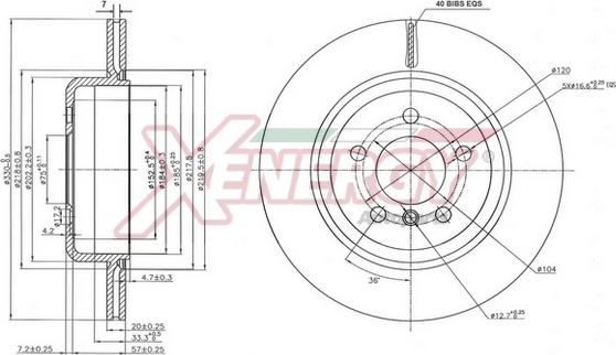 AP XENERGY X602909 - Тормозной диск autospares.lv