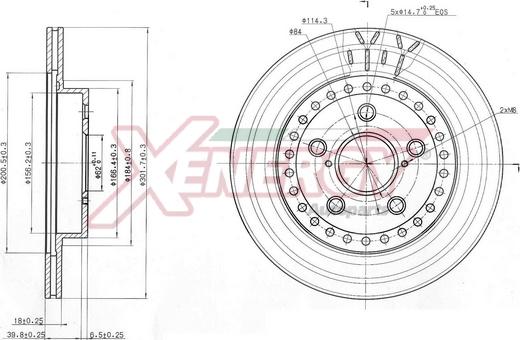 AP XENERGY X602919 - Тормозной диск autospares.lv