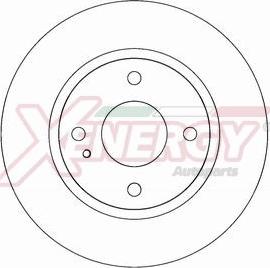 AP XENERGY X602537 - Тормозной диск autospares.lv