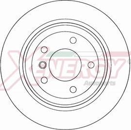 AP XENERGY X602528 - Тормозной диск autospares.lv