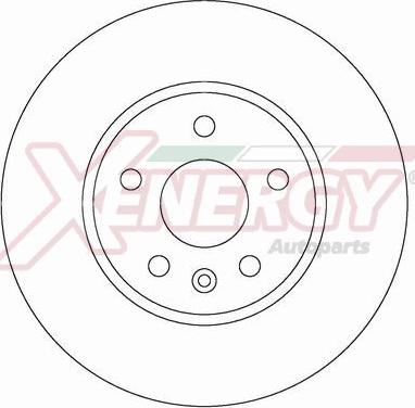 AP XENERGY X602626 - Тормозной диск autospares.lv