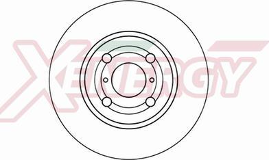 AP XENERGY X602147 - Тормозной диск autospares.lv