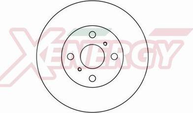 AP XENERGY X602105 - Тормозной диск autospares.lv