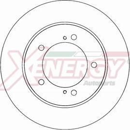 AP XENERGY X602301 - Тормозной диск autospares.lv