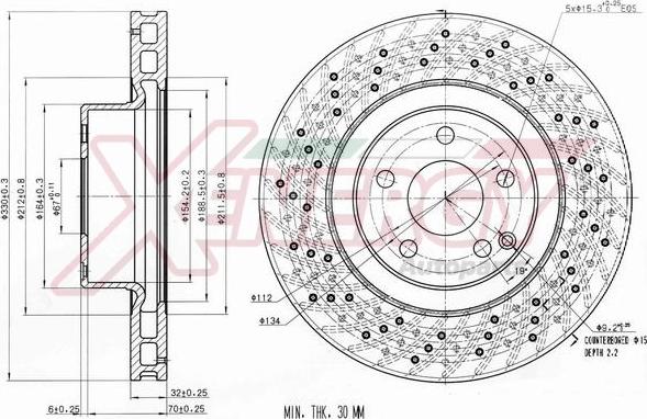 AP XENERGY X602290 - Тормозной диск autospares.lv