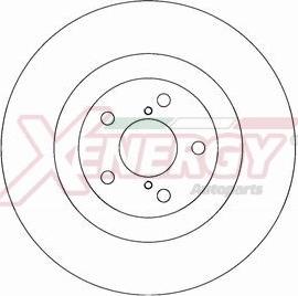 AP XENERGY X602298 - Тормозной диск autospares.lv