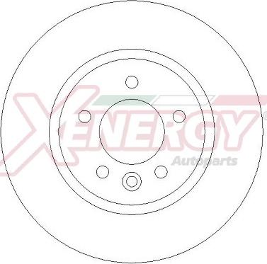 AP XENERGY X602750 - Тормозной диск autospares.lv