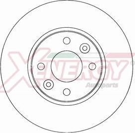 AP XENERGY X602714 - Тормозной диск autospares.lv