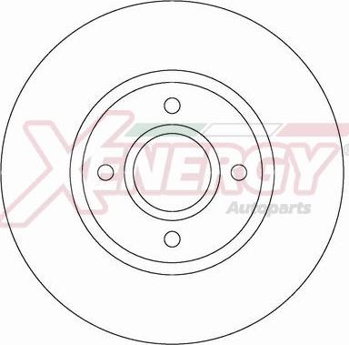 AP XENERGY X602739 - Тормозной диск autospares.lv