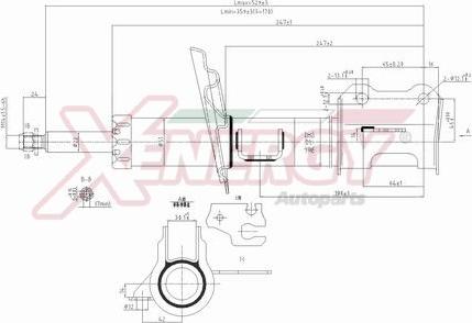 AP XENERGY X632334 - Амортизатор autospares.lv