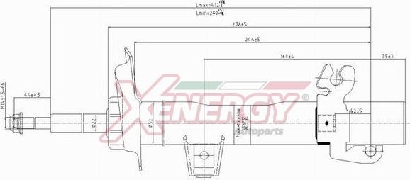 AP XENERGY X621334 - Амортизатор autospares.lv