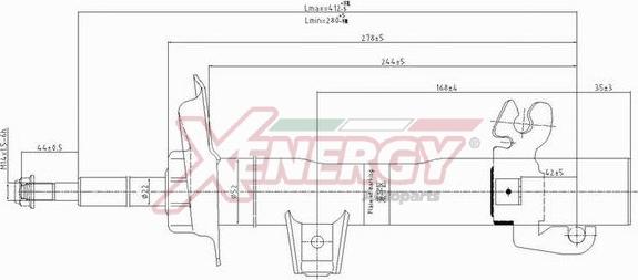 AP XENERGY X622334 - Амортизатор autospares.lv