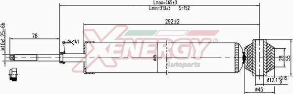 AP XENERGY X040349 - Амортизатор autospares.lv