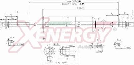 AP XENERGY X041349 - Амортизатор autospares.lv