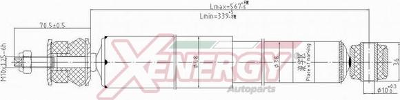 AP XENERGY X047343 - Амортизатор autospares.lv