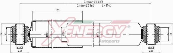 AP XENERGY X056345 - Амортизатор autospares.lv