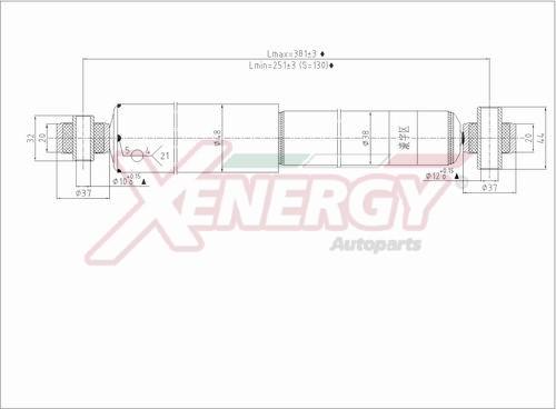 AP XENERGY X058348 - Амортизатор autospares.lv