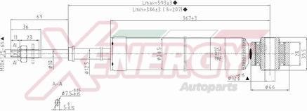 AP XENERGY X063348 - Амортизатор autospares.lv