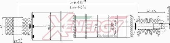 AP XENERGY X005345 - Амортизатор autospares.lv