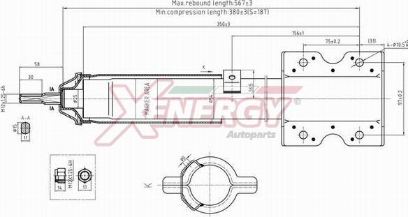 AP XENERGY X001335 - Амортизатор autospares.lv